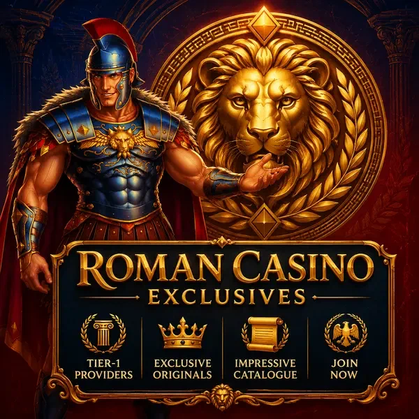 Maximus presents tier-1 software providers at Roman Casino with golden lion emblem